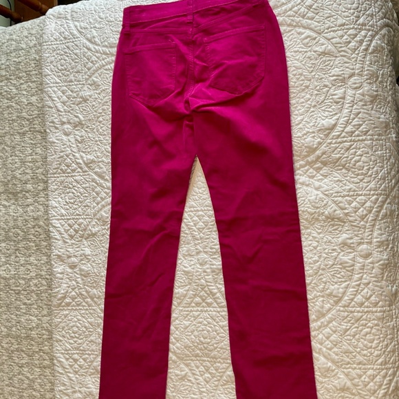 St. John's Bay Straight Corduroy Pants Women's Size 4 Mid Rise FESTIVAL FUCHSIA - Picture 11 of 11